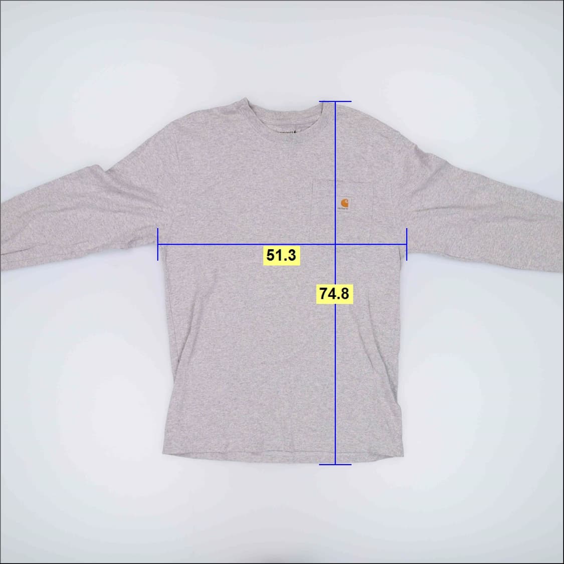 S 칼하트 루즈핏 롱슬립 긴팔티 0310H1 상품이미지7