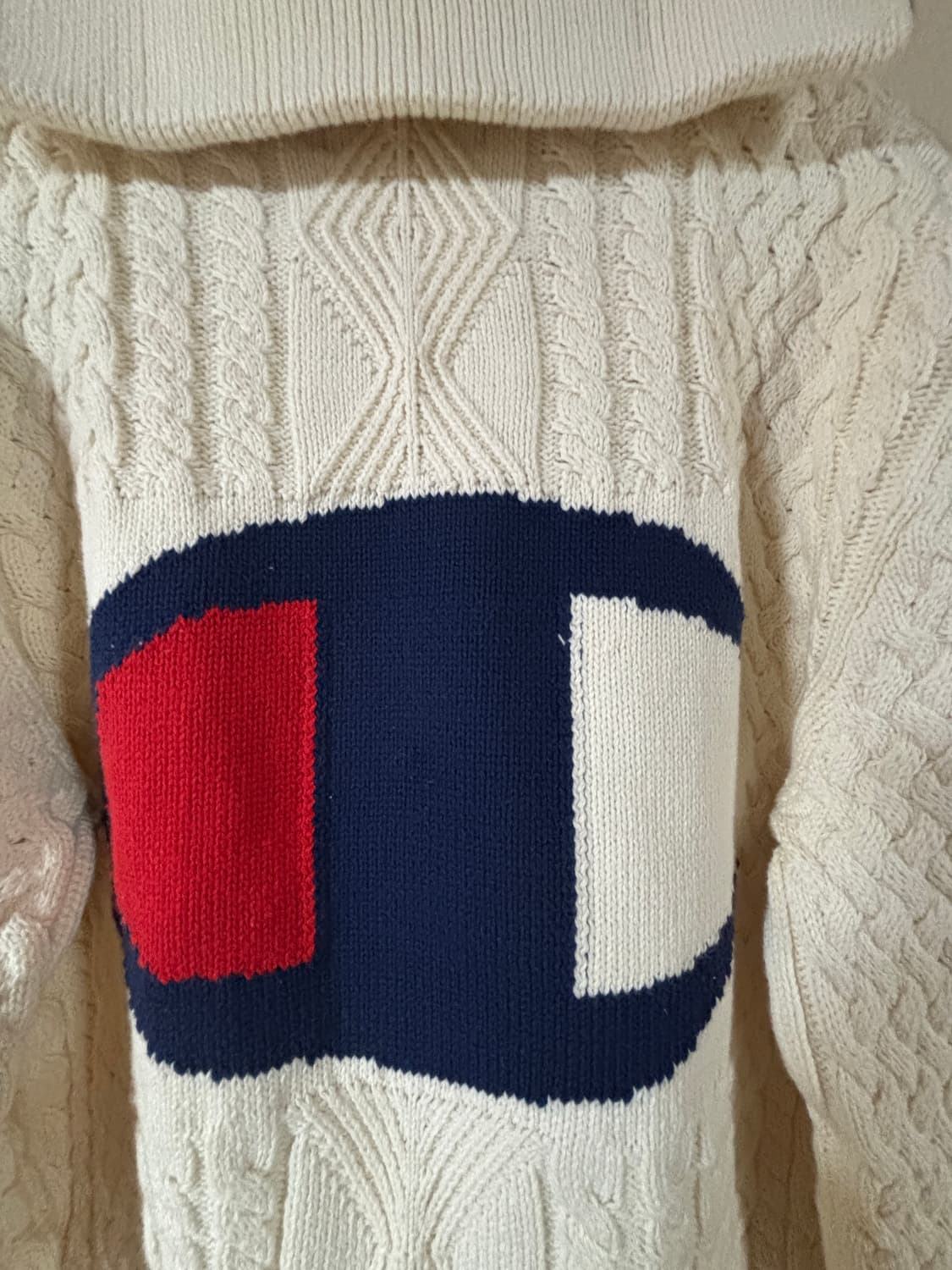 자라x챔피온 케이블 니트 가디건 s 상품이미지8