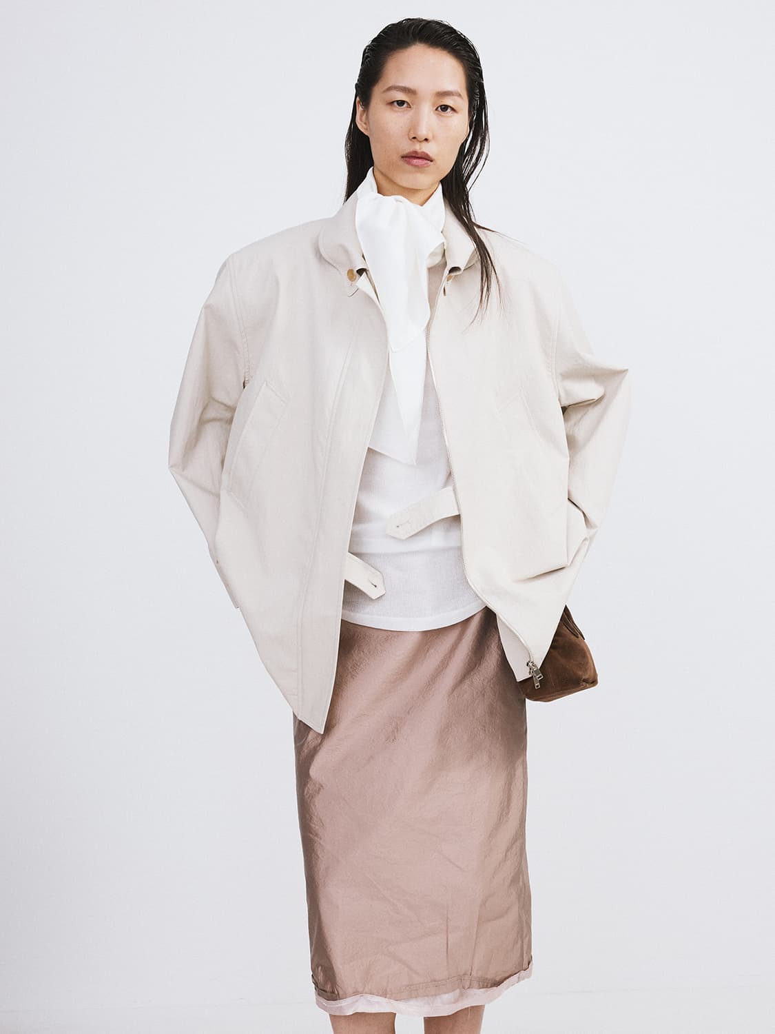 렉토 RECTO 디테쳐블 패드 헌팅 코트 에크루 상품이미지2