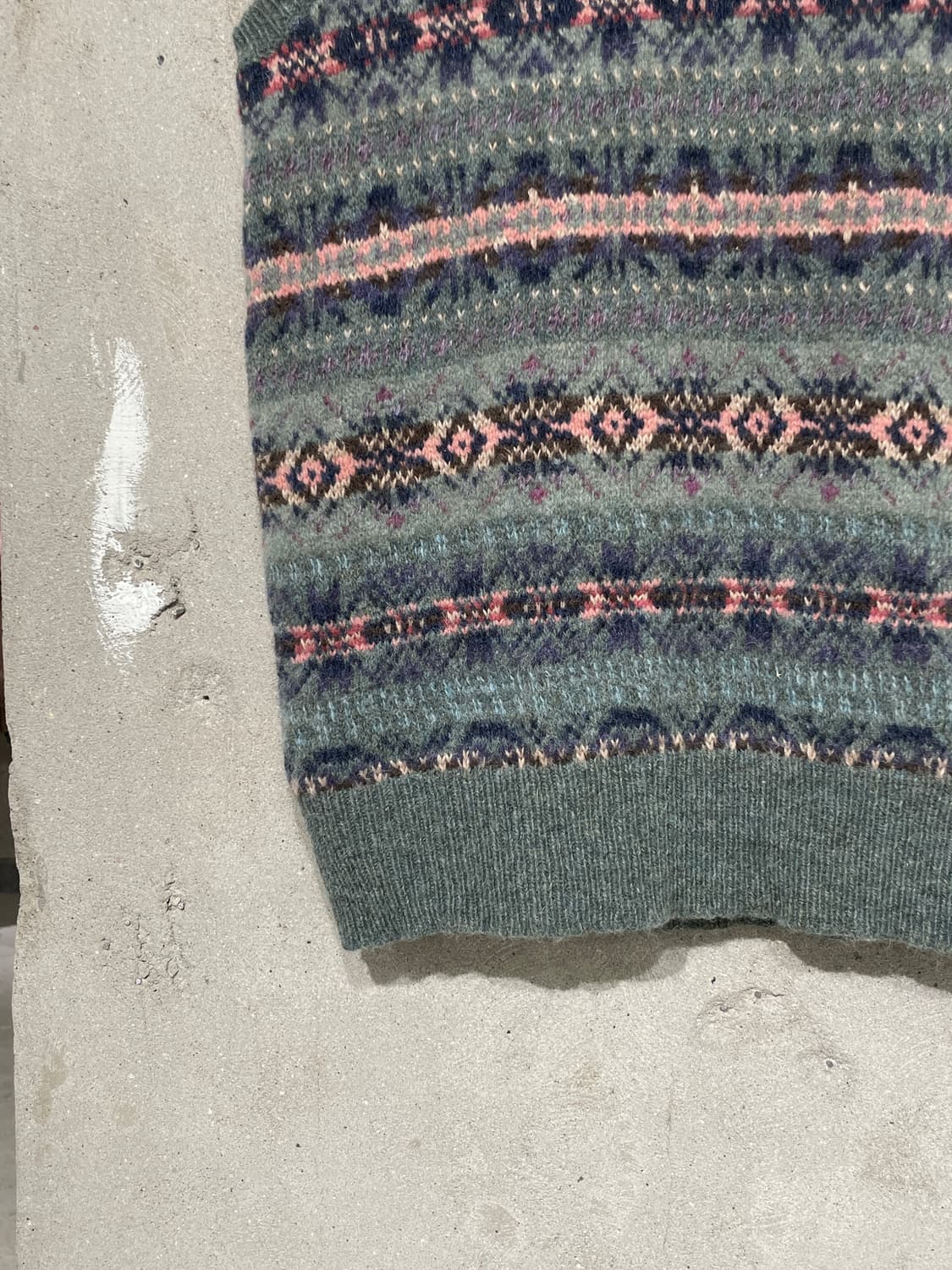 폴로 랄프로렌 그린 페어아일 메리노 알파카 V넥 베스트 상품이미지4