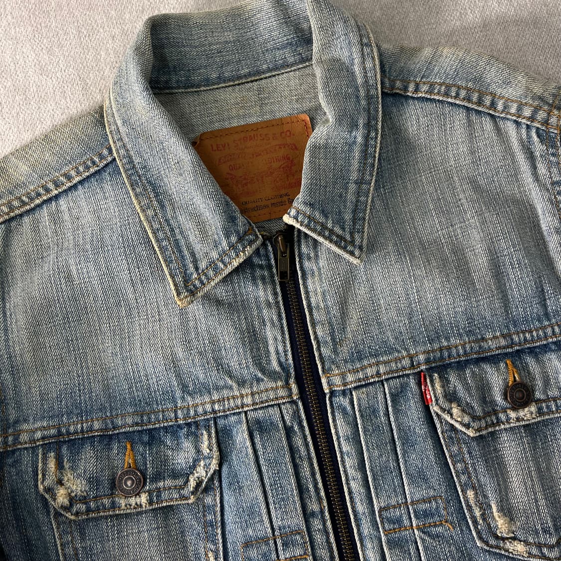 95 리바이스 00s 일본판 워시드 데님 자켓 상품이미지2