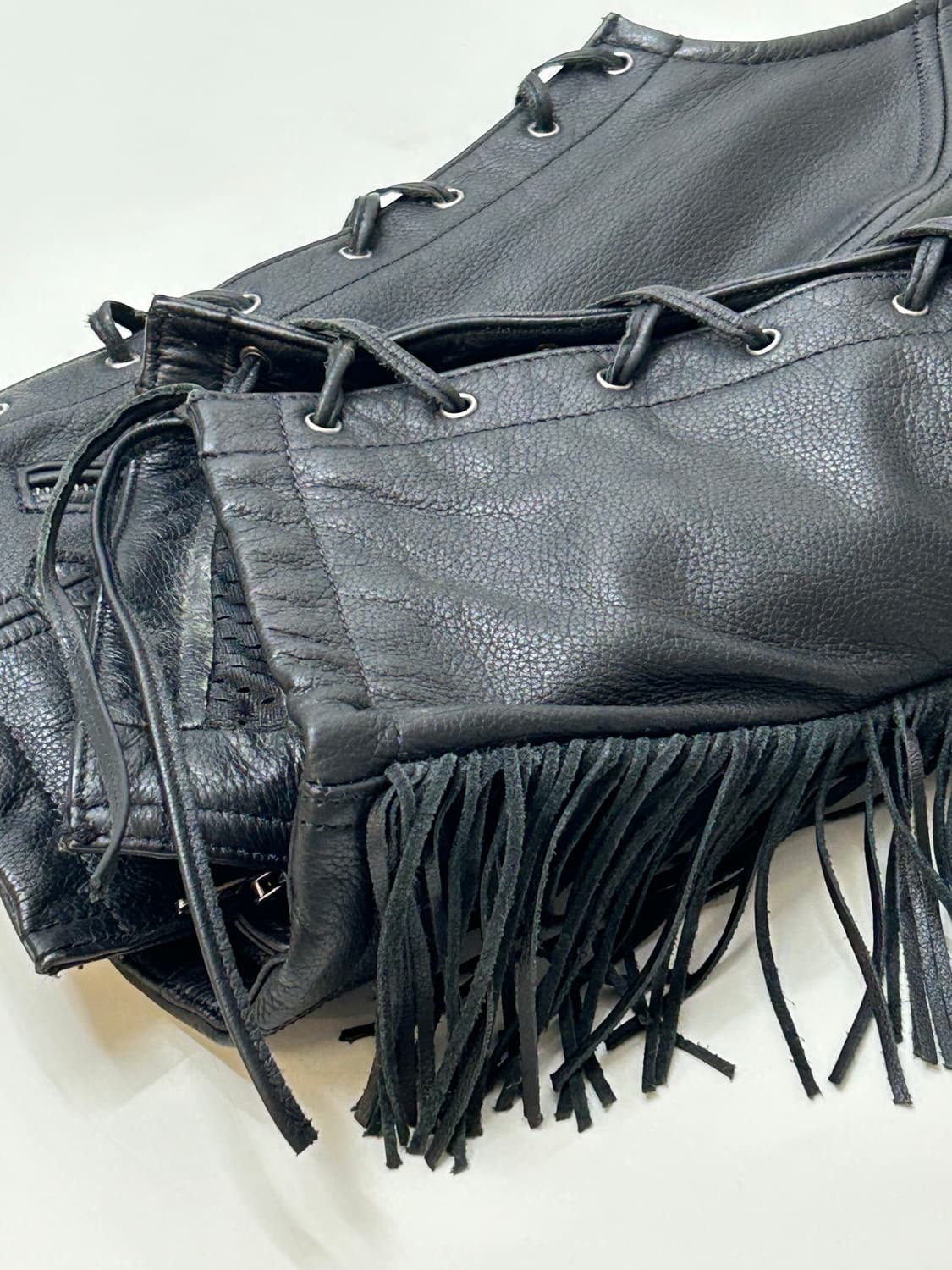 Harley Davidson 애비뉴 가죽 조끼 상품이미지5