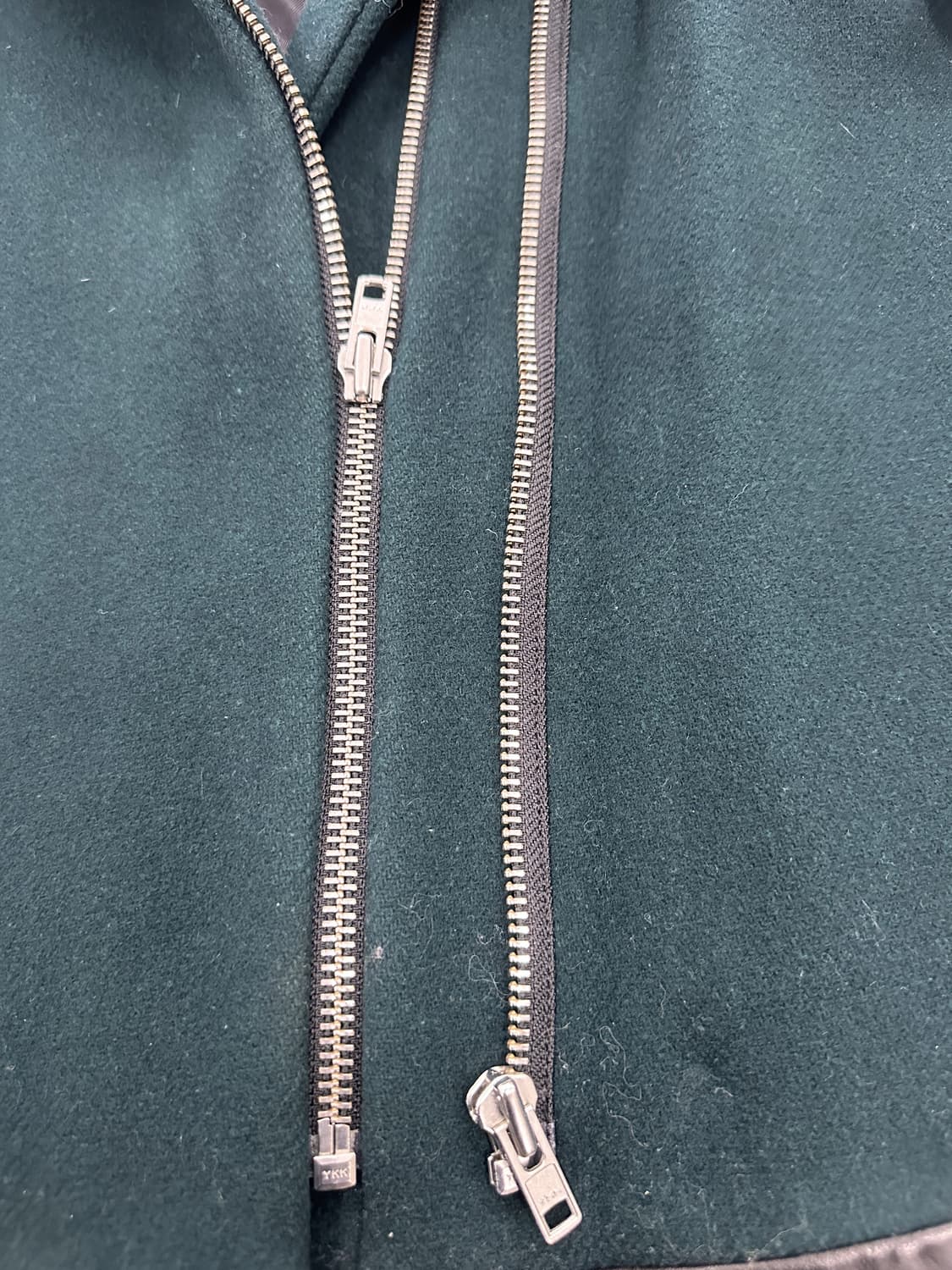 산드로 레더 트리밍 코트 상품이미지3