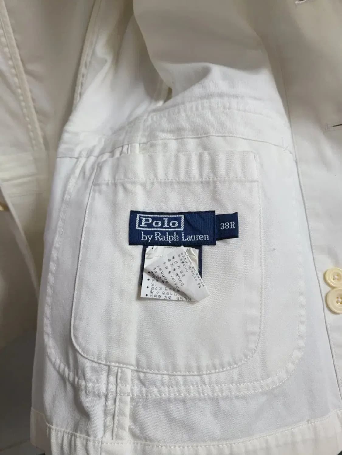 폴로 랄프로렌 화이트 블레이저 자켓 상품이미지6