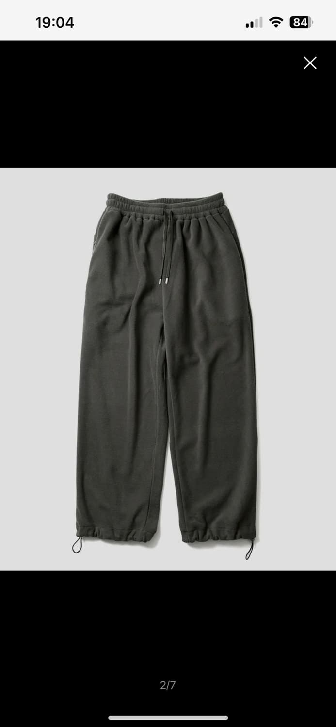 ASP 한파 플리스 와이드 팬츠 올리브 카키 상품이미지1