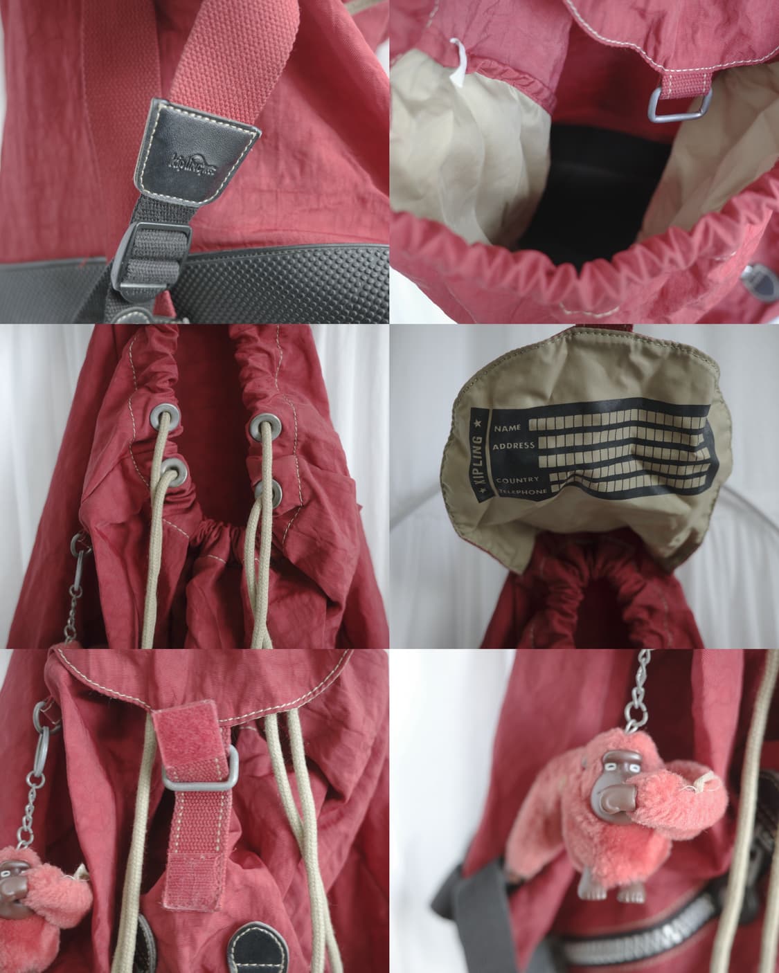 Kipling red bag 상품이미지3