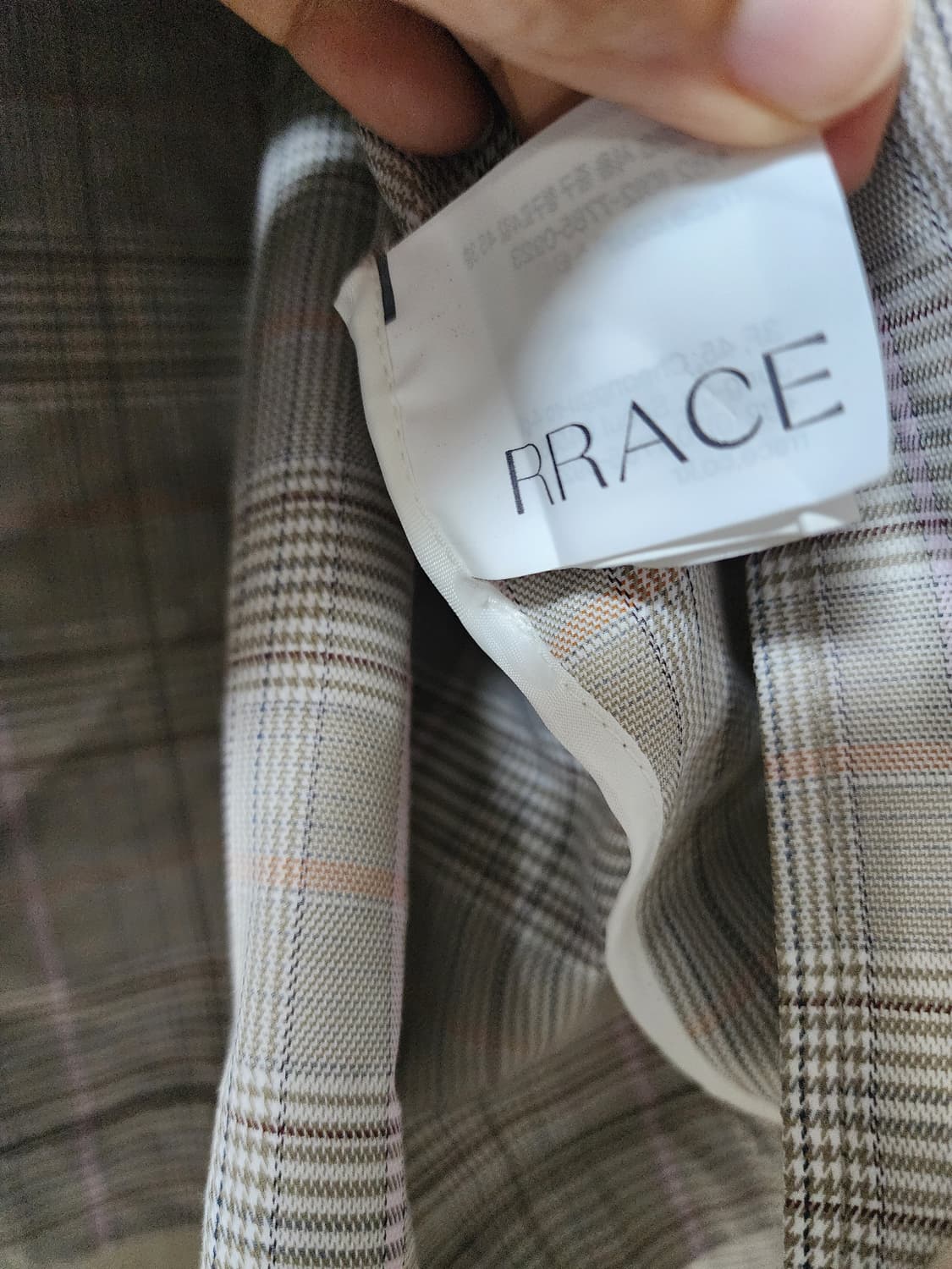 ( 새제품급) 레이스 RRACE 체크 크롭 자켓 상품이미지7
