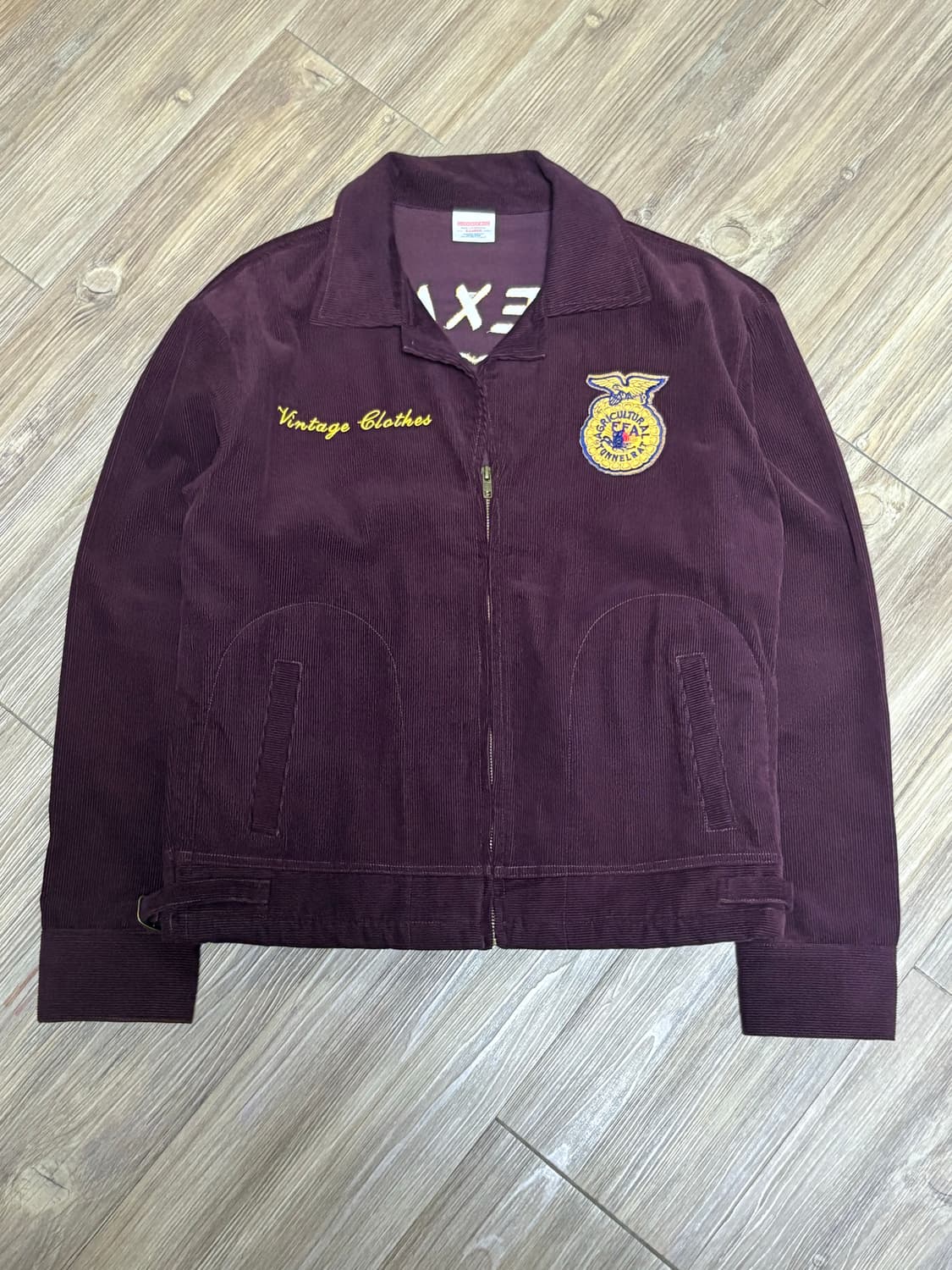 [L~XL] FFA자켓 버건디 텍사스 상품이미지1