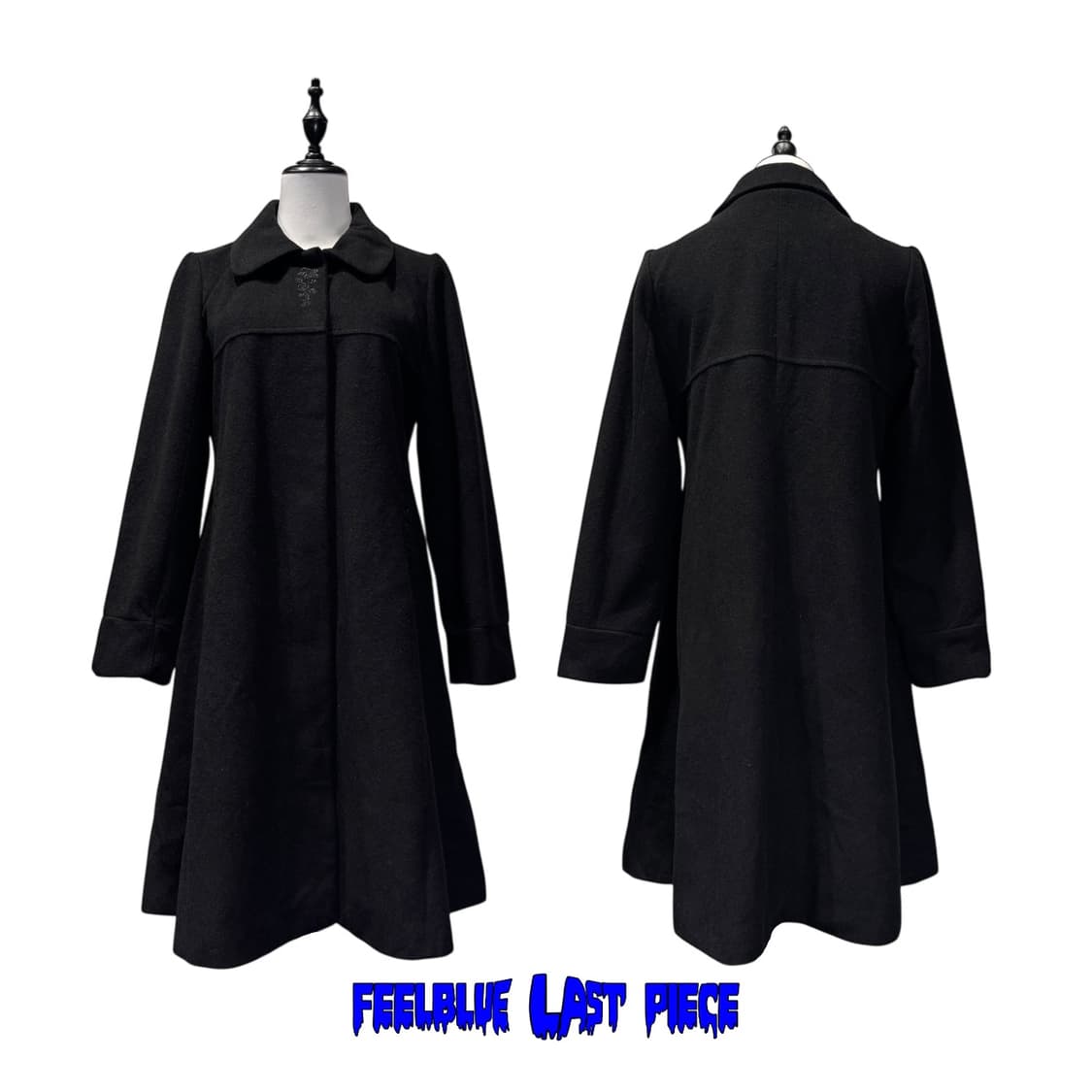 AXES FEMME gothic black flare coat 상품이미지2