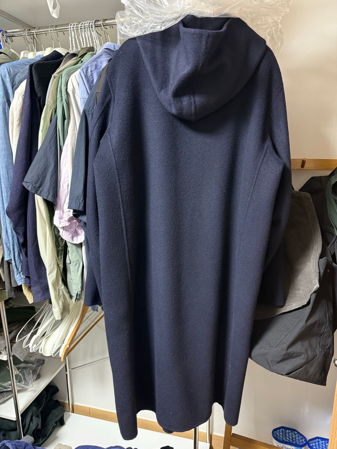 도큐먼트 핸드메이드 네이비 후드코트XL 상품이미지5