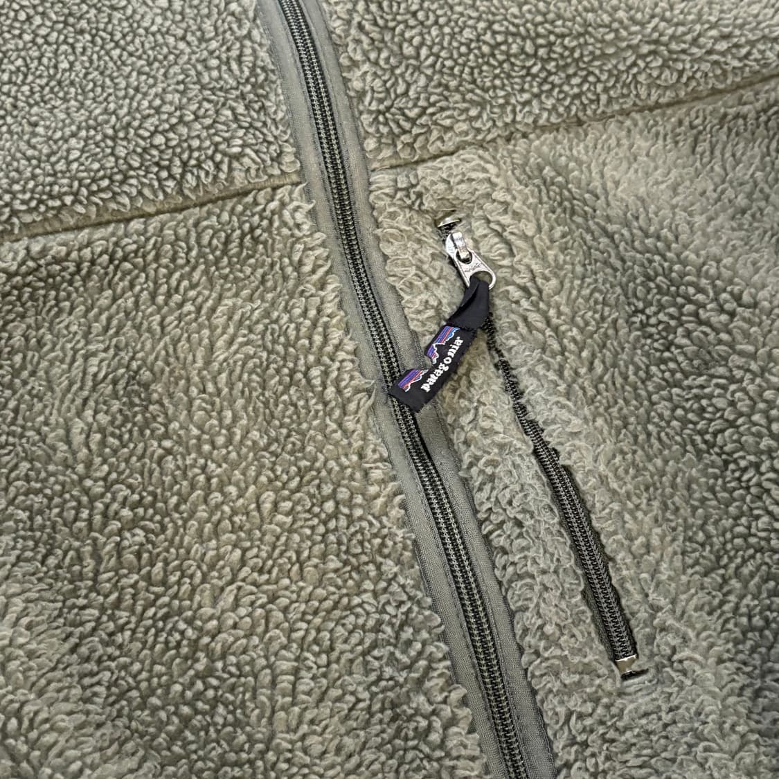 [L] USA 파타고니아 딥파일 후리스 가디건 카키 그린 올리브 상품이미지2