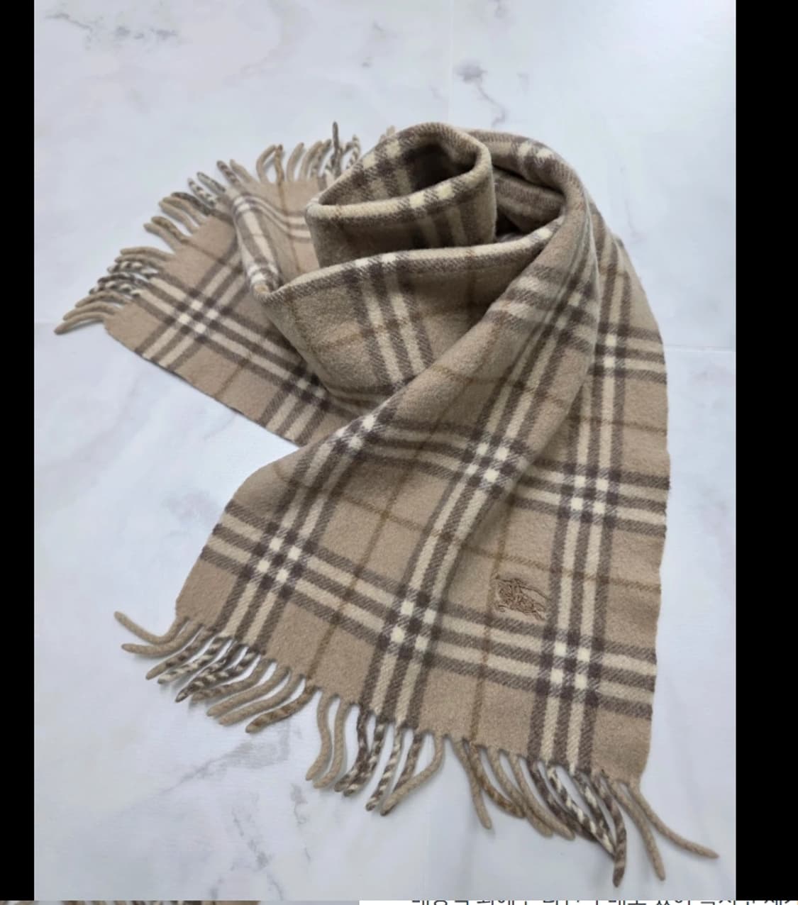 버버리 클래식 체크 양모 머플러 상품이미지3