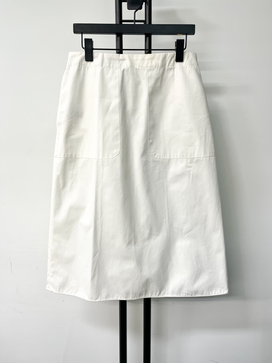 질샌더 화이트 코튼 스커트 상품이미지1