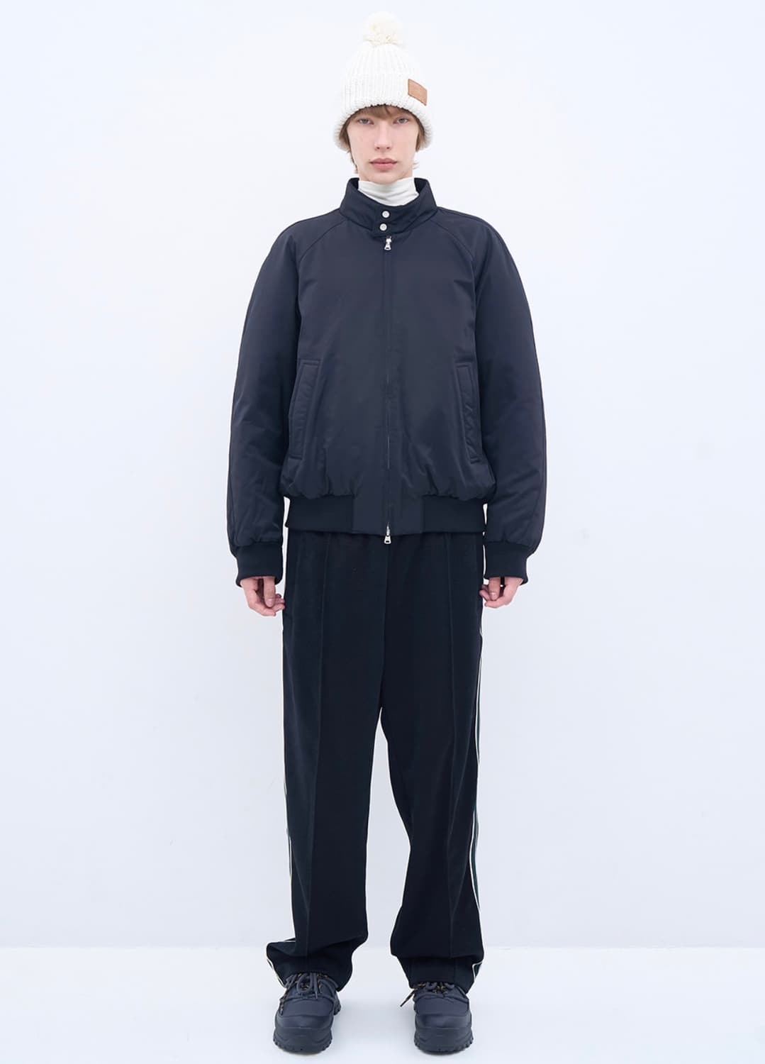 애프터프레이 리가즈 해링턴 다운 블루종 블랙 L 상품이미지2