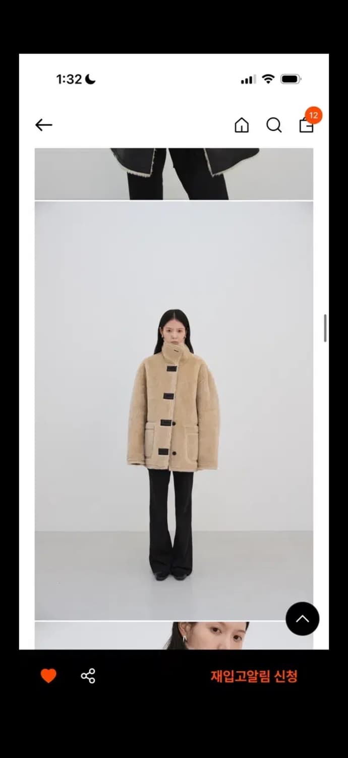 와이 이 샌드 레더 자켓 - s사이즈 상품이미지3