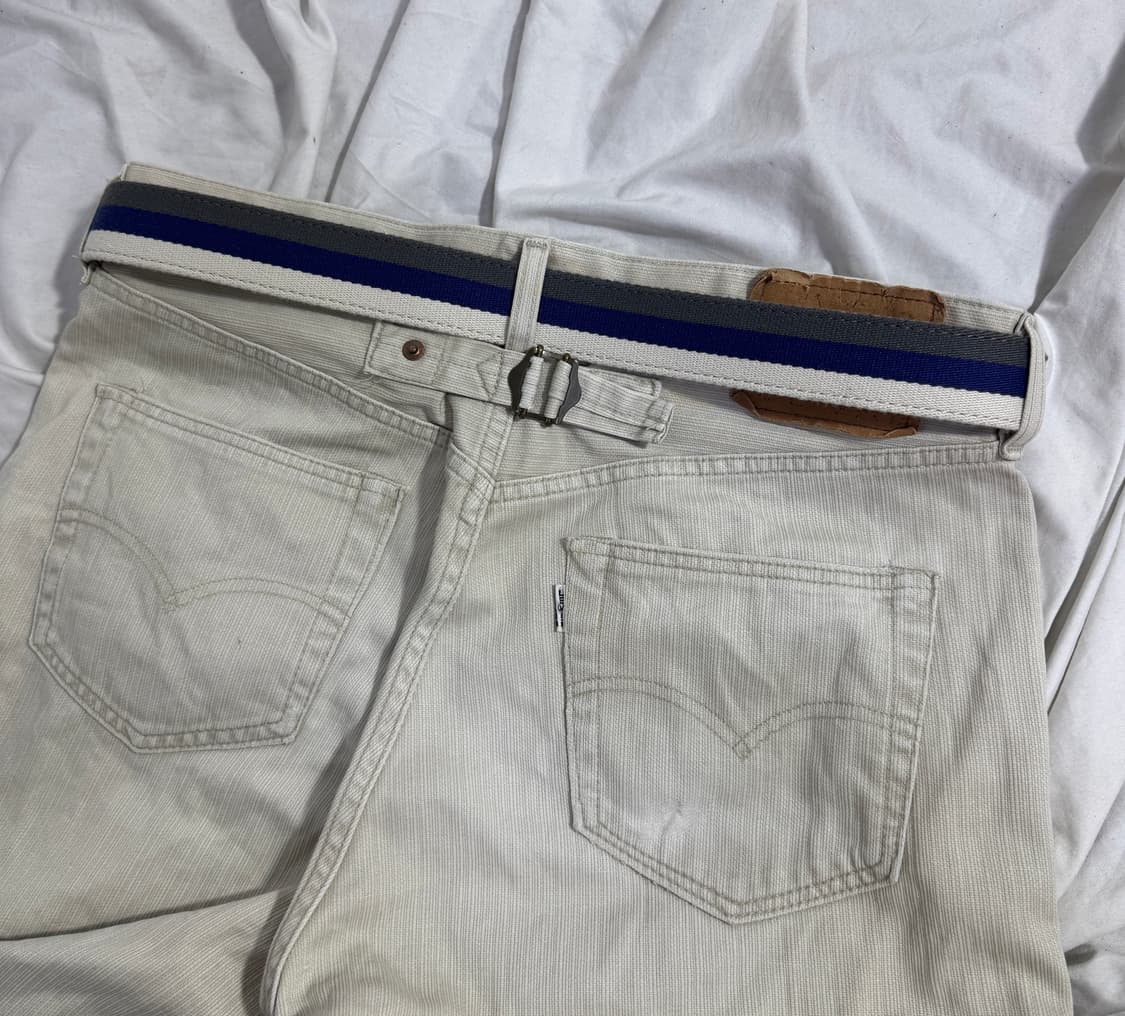 빈티지 스트라이프 웨빙 벨트 상품이미지2