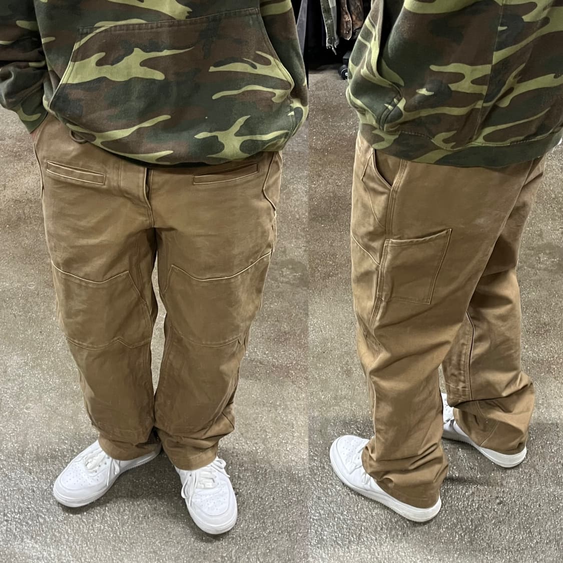 빈티지 덕캔버스 더블니 워크 팬츠 (32“) 상품이미지6