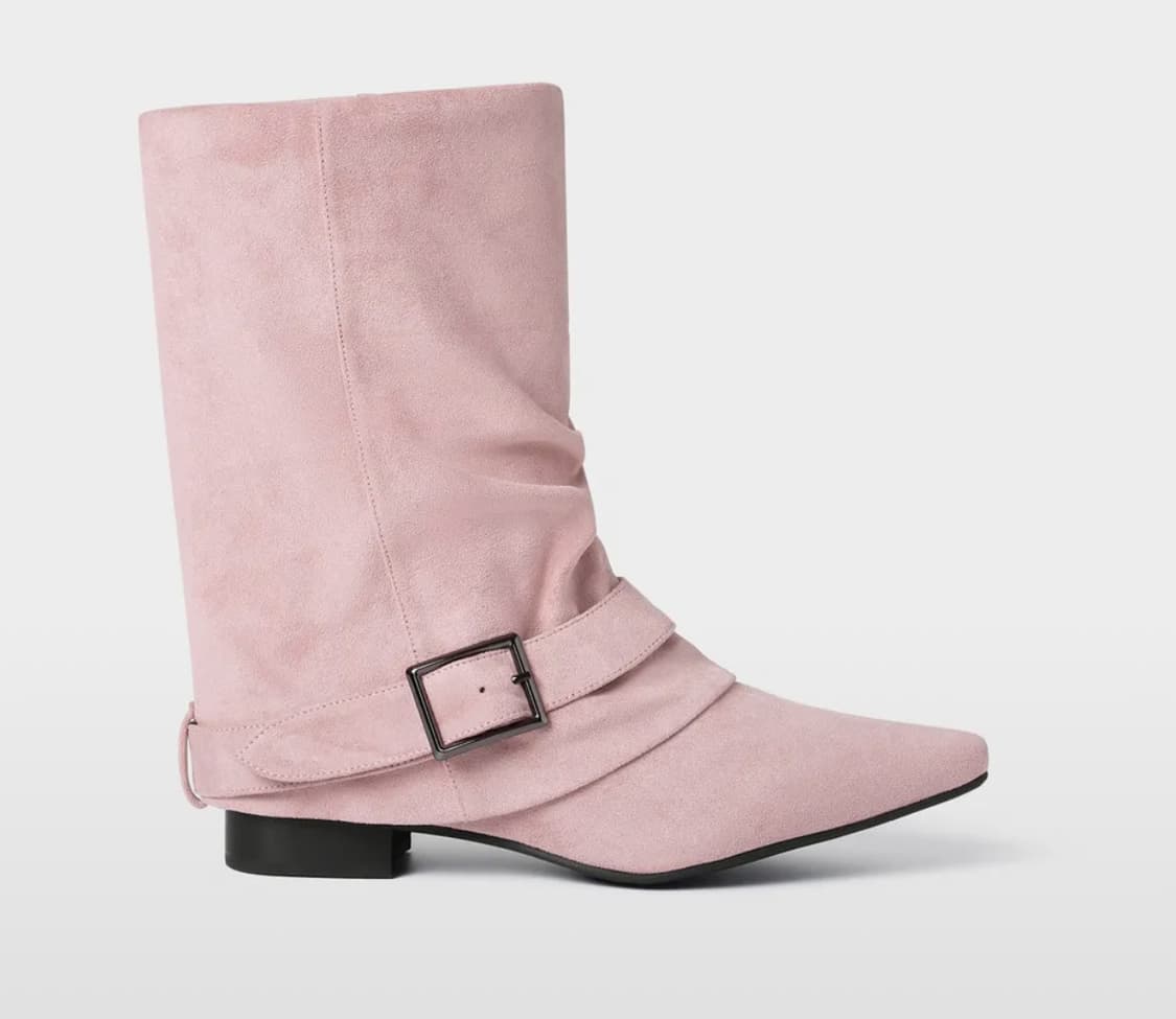 루즈슬립오버 허그 벨트 스웨이드 부츠 베이비로즈 상품이미지2