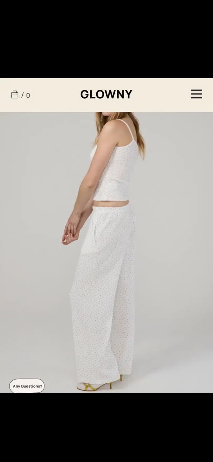 글로니 PROVINCE EYELET PANTS (CREAM BLOOM) 상품이미지2