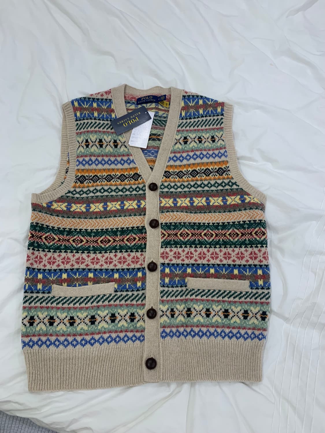 폴로 랄프로렌 페어아일 니트베스트 m 상품이미지1