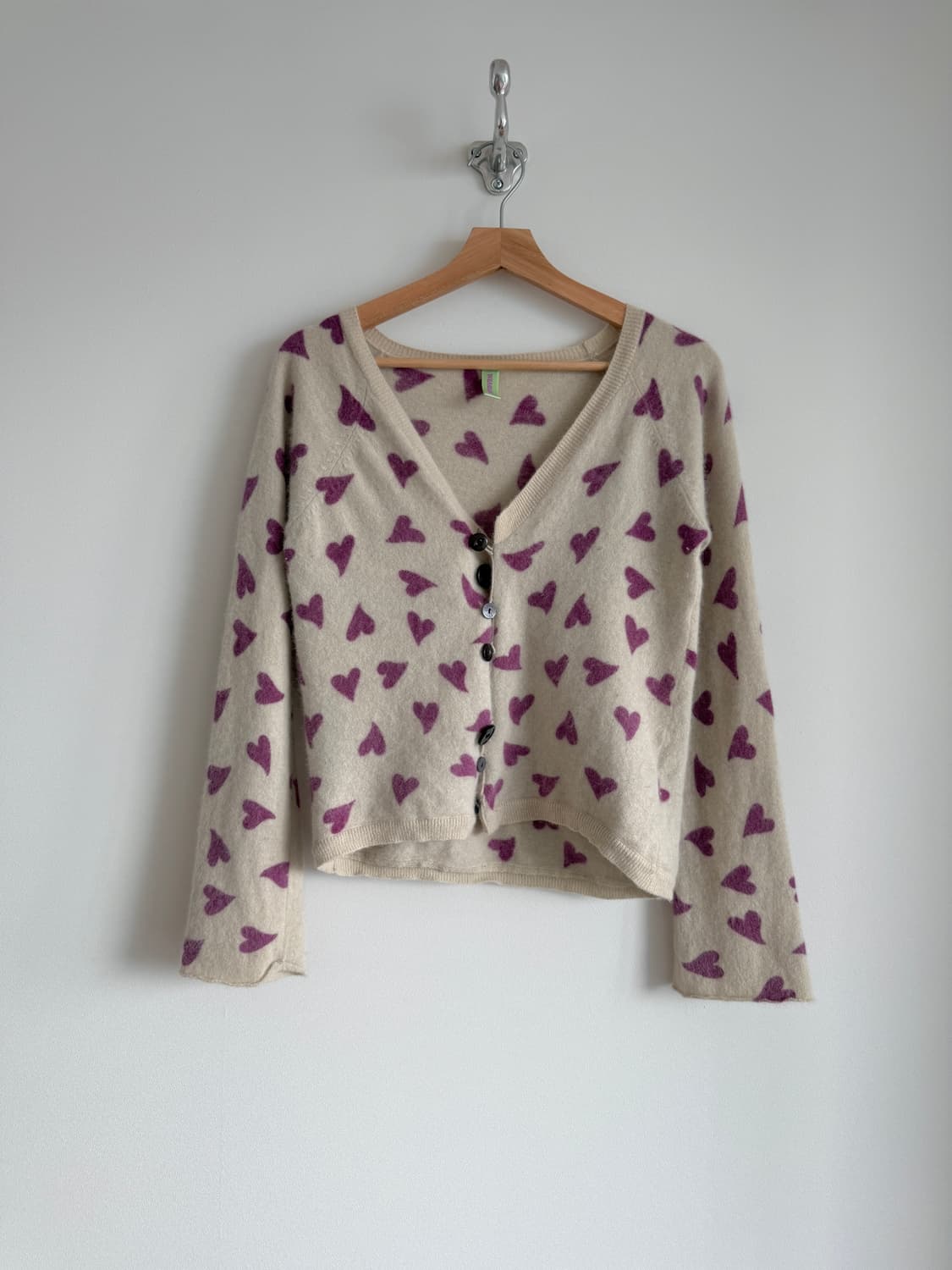 Pre owned 울&앙골라 하트 가디건 상품이미지1