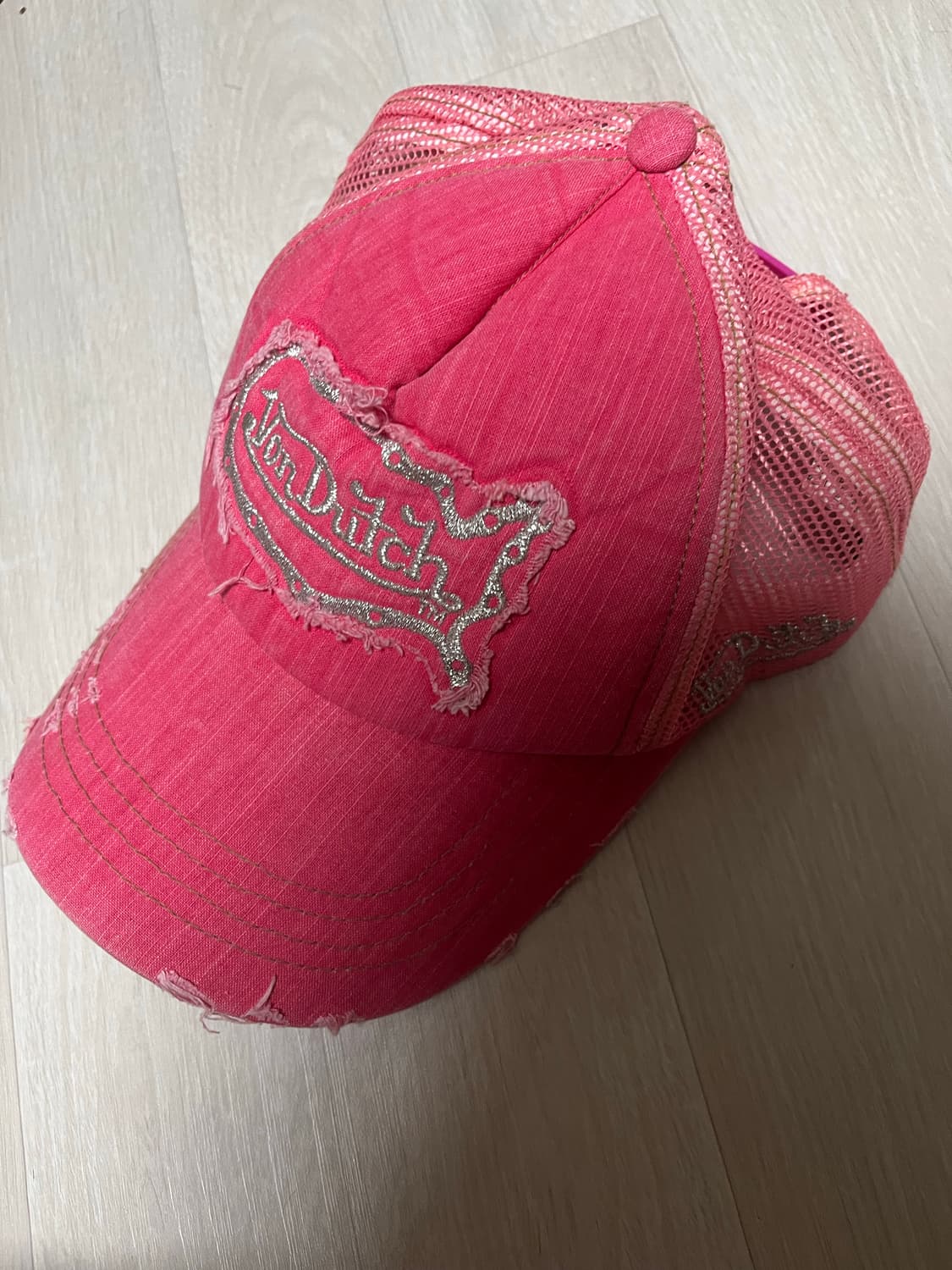 빈티지 본더치 핑크 매쉬캡 상품이미지2