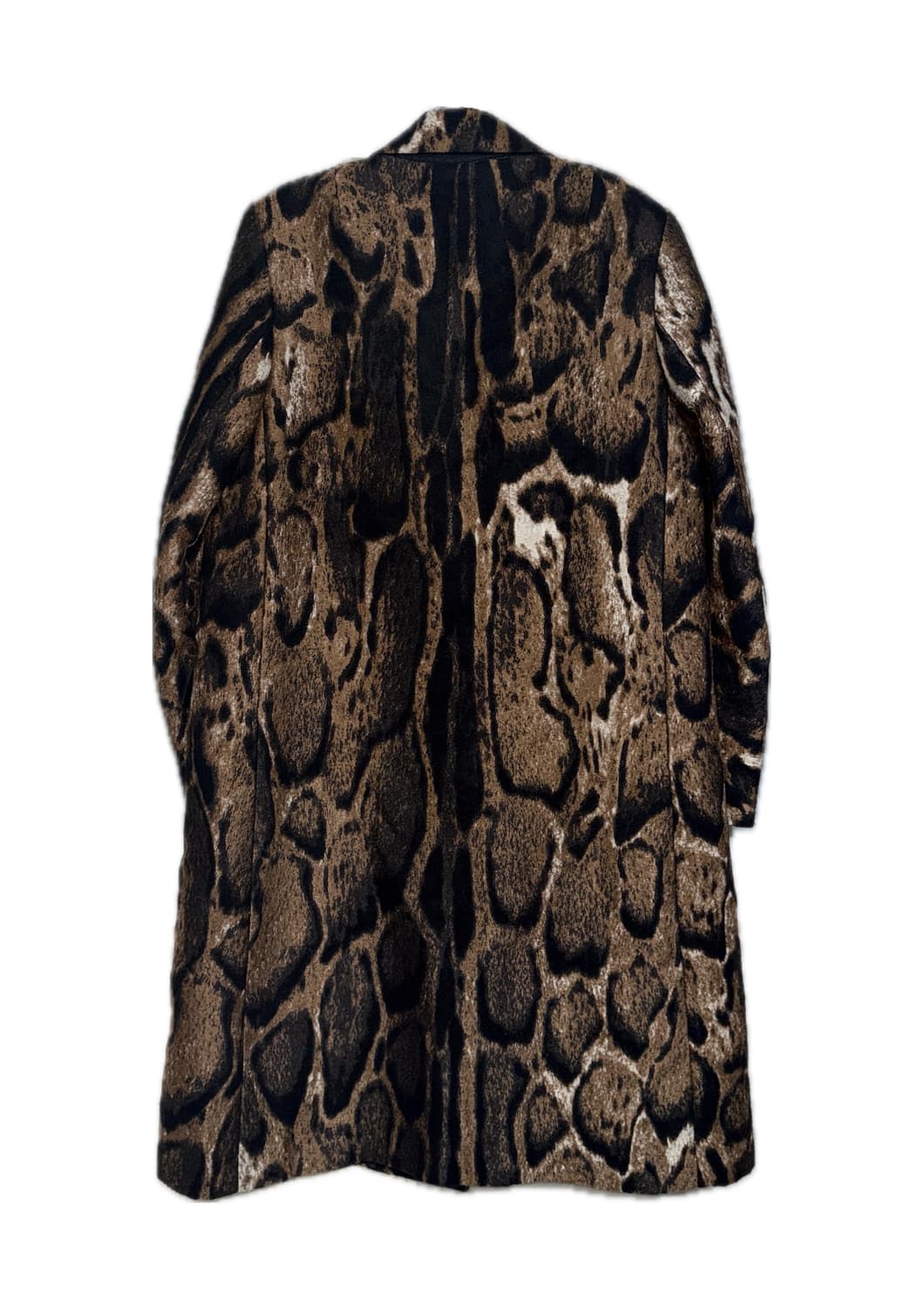 드리스반노튼 레오파드 자카드 퍼 오버사이즈 코트 상품이미지2