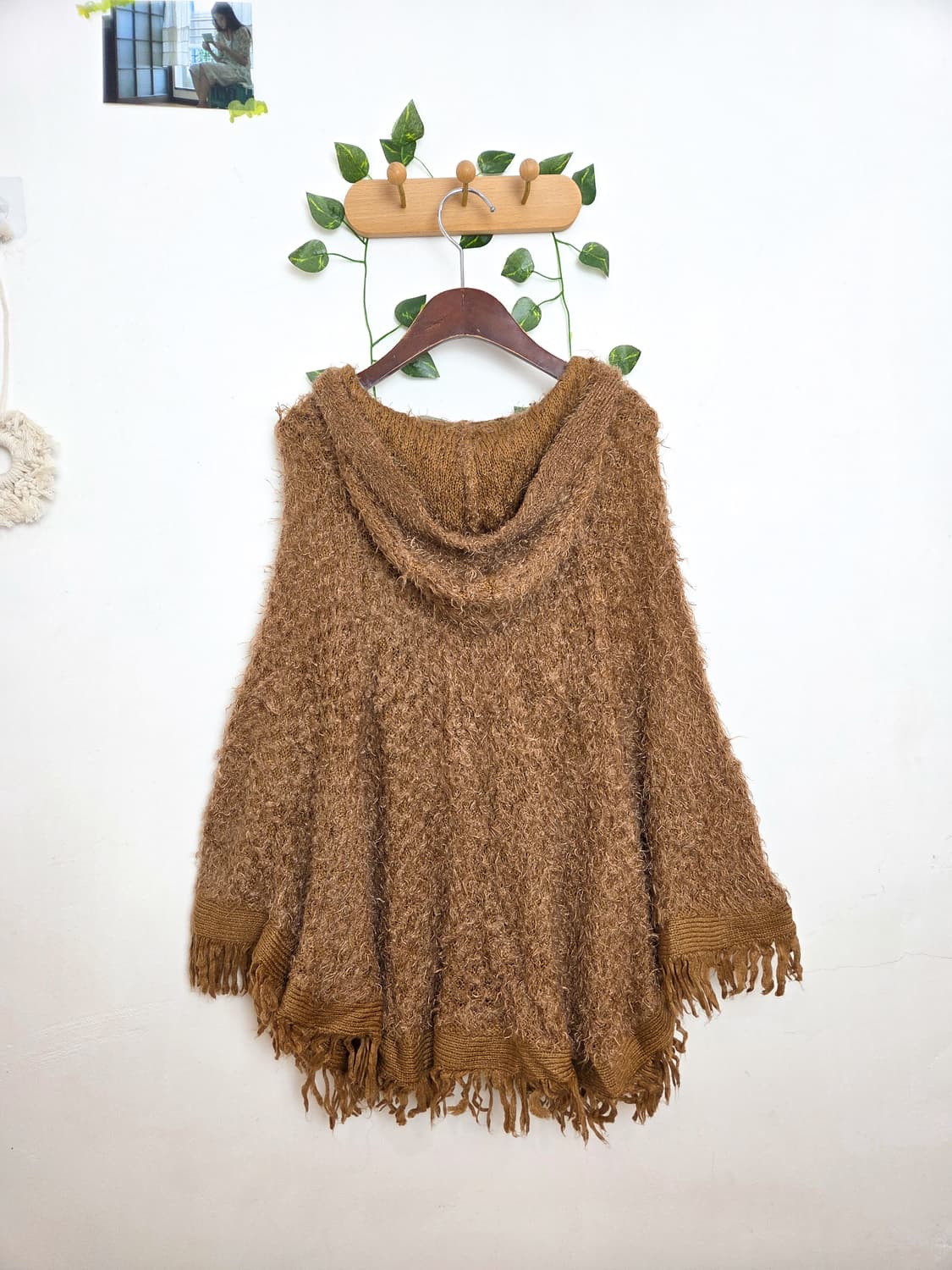 테디베어 후드 케이프 가디건 상품이미지4