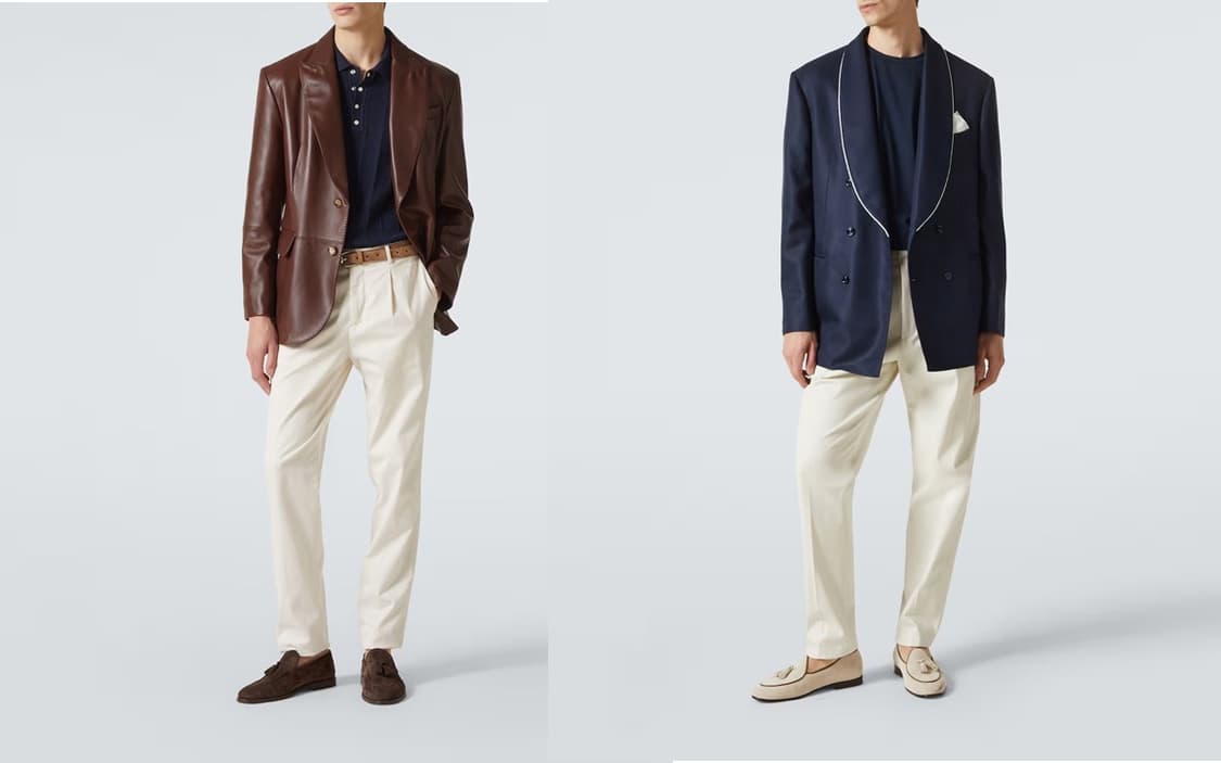 브루넬로 쿠치넬리 /크림 베이지 치노 팬츠 / 54 (새상품) 상품이미지8