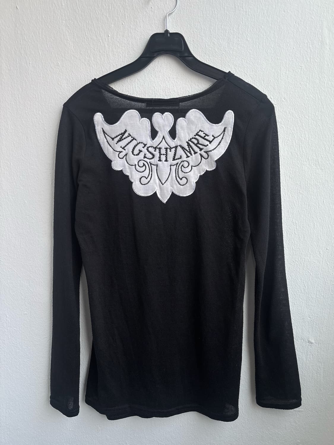 Vintage Black V-neck Cubic Long Sleeve  상품이미지8