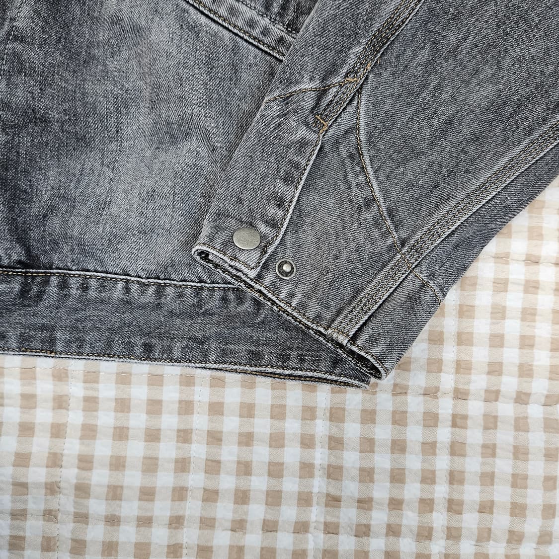 스파오 집업 데님 청자켓 남자100 상품이미지5