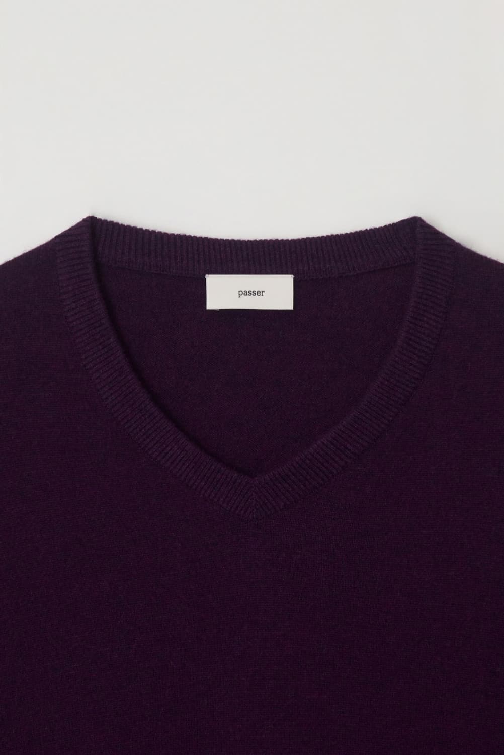 파세르 Crop V-neck Knit Magenta 상품이미지2