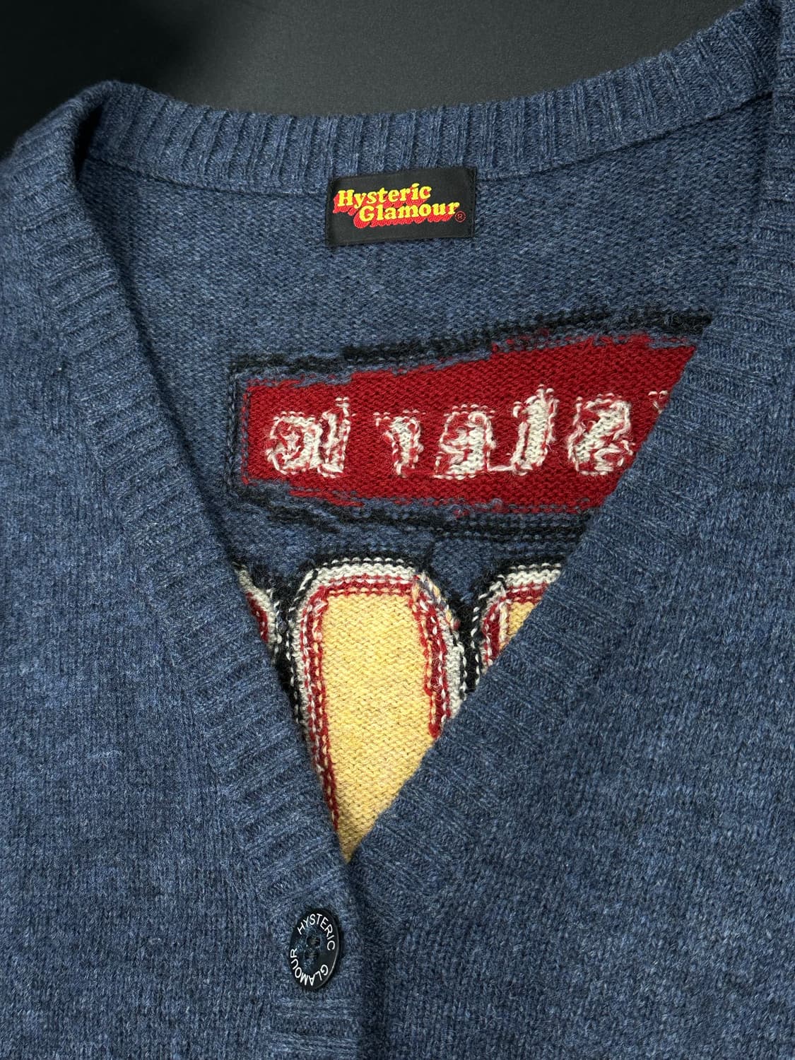 히스테릭 글래머 Bombed Out 울 니트 가디건 상품이미지6