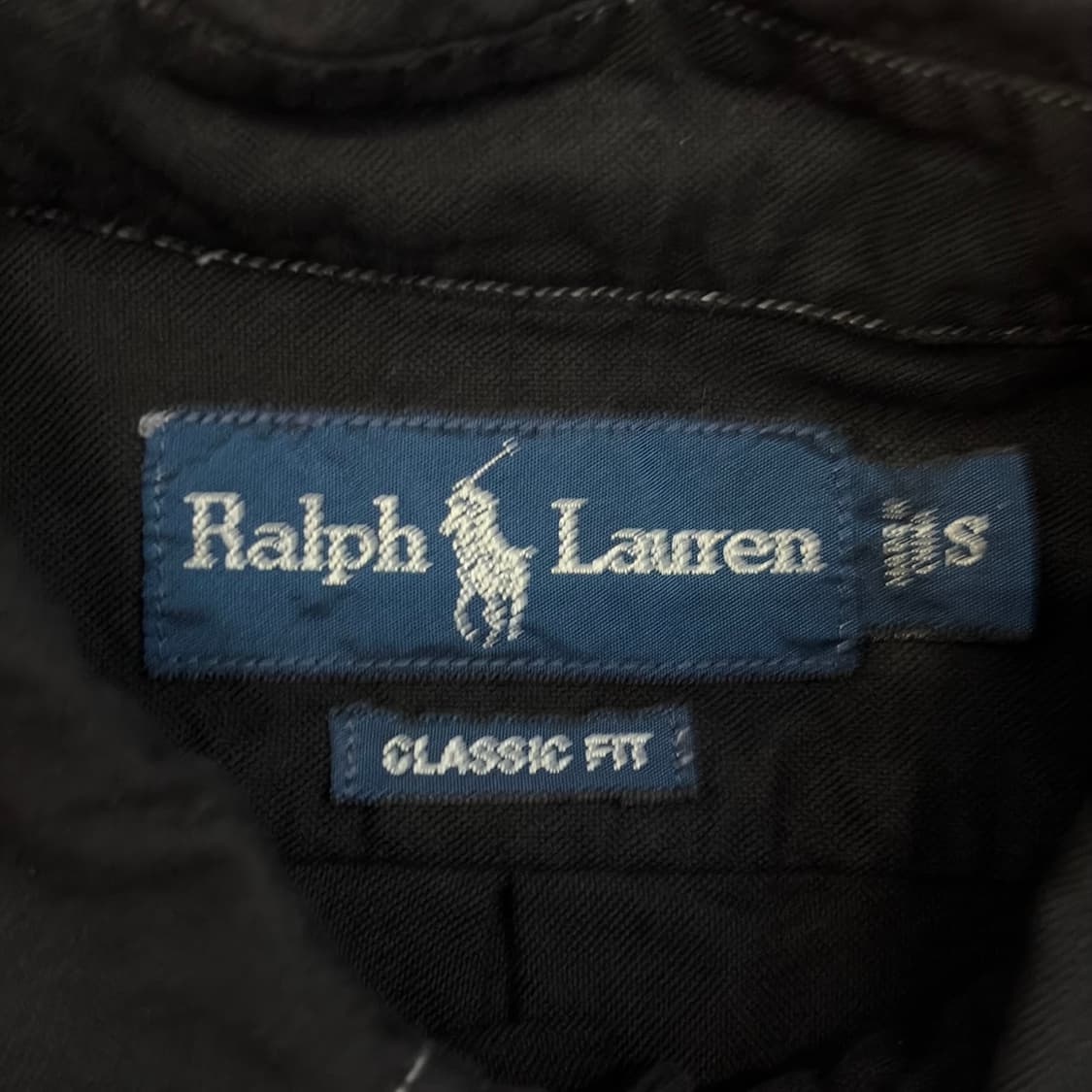 새상품급 00s 미국 빈티지 폴로랄프로렌 긴팔 검정 블랙셔츠 상품이미지5