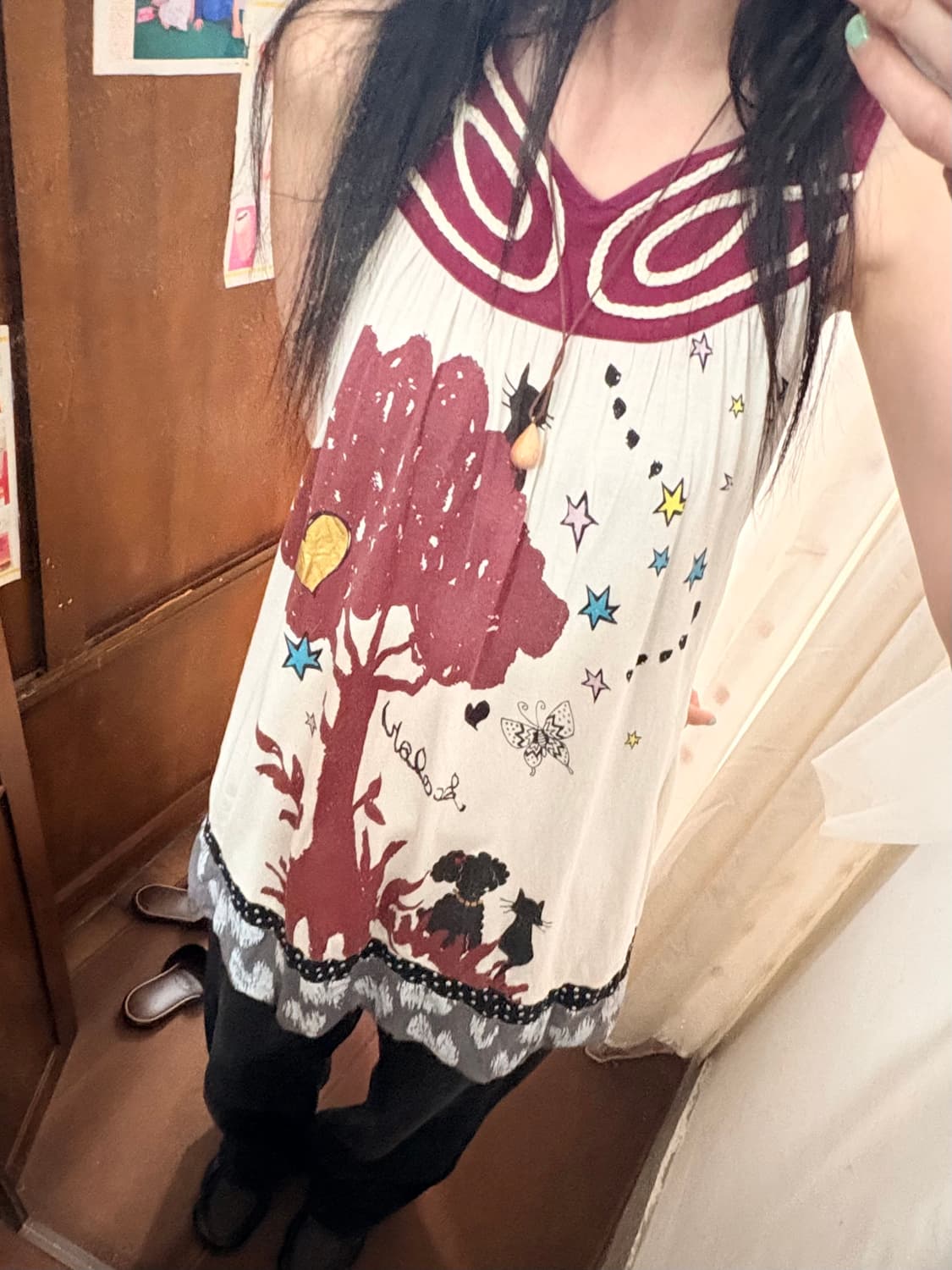 jpn vintage grapic mini dress 상품이미지2