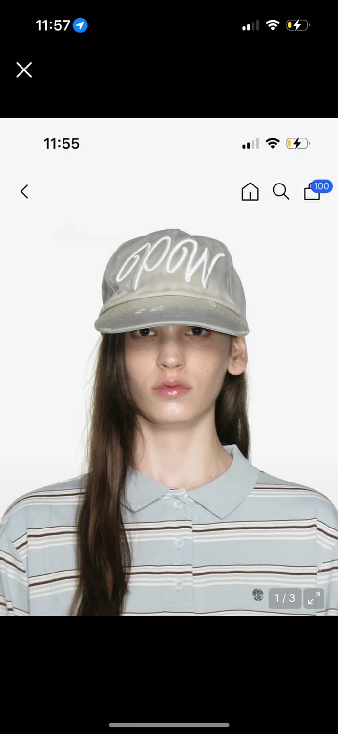 파르티맨토 우먼 그랜대드 볼캡 라이트그레이 상품이미지1