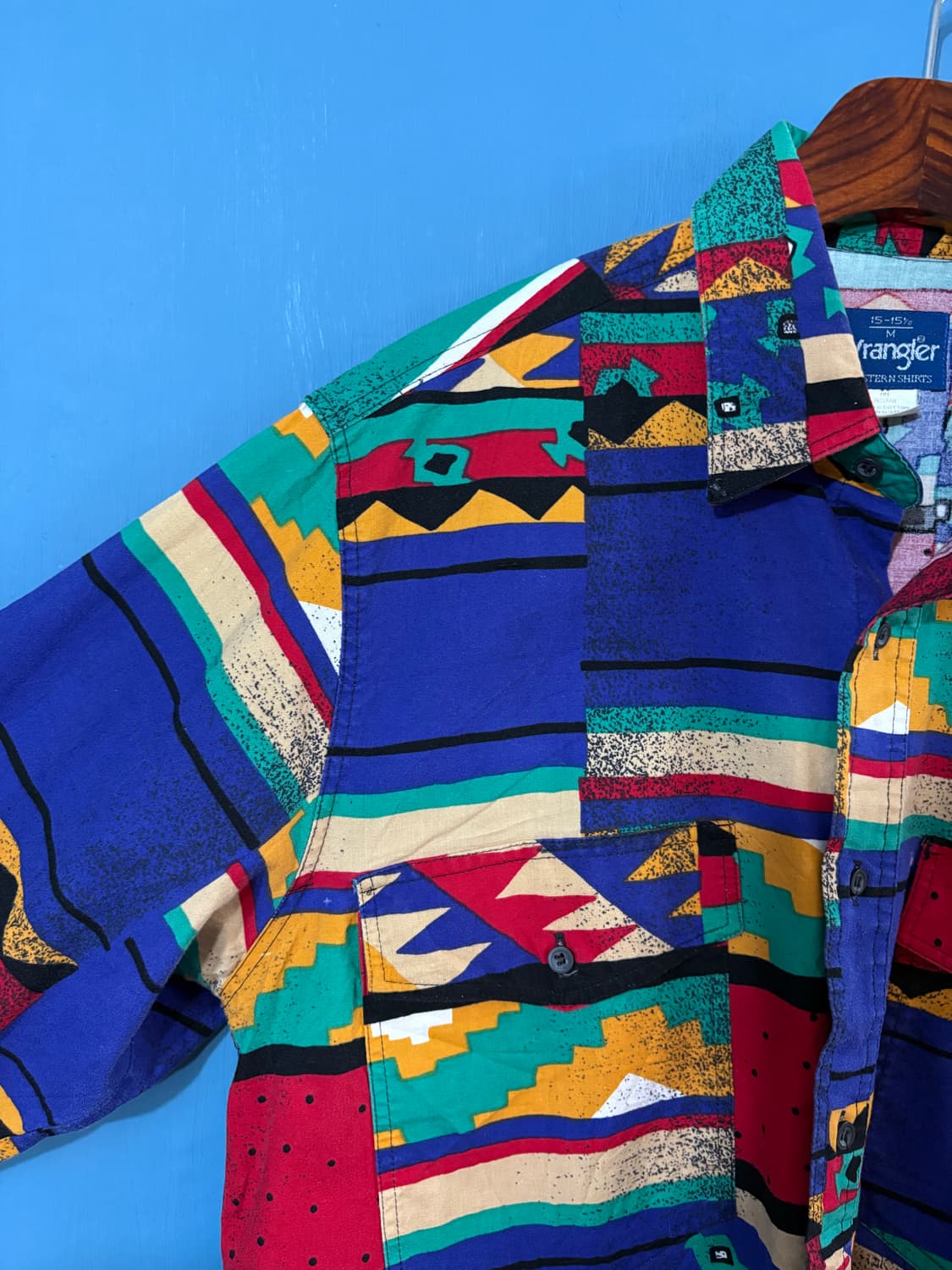 80-90‘s Wrangler Navaho pattern Shirt 상품이미지6