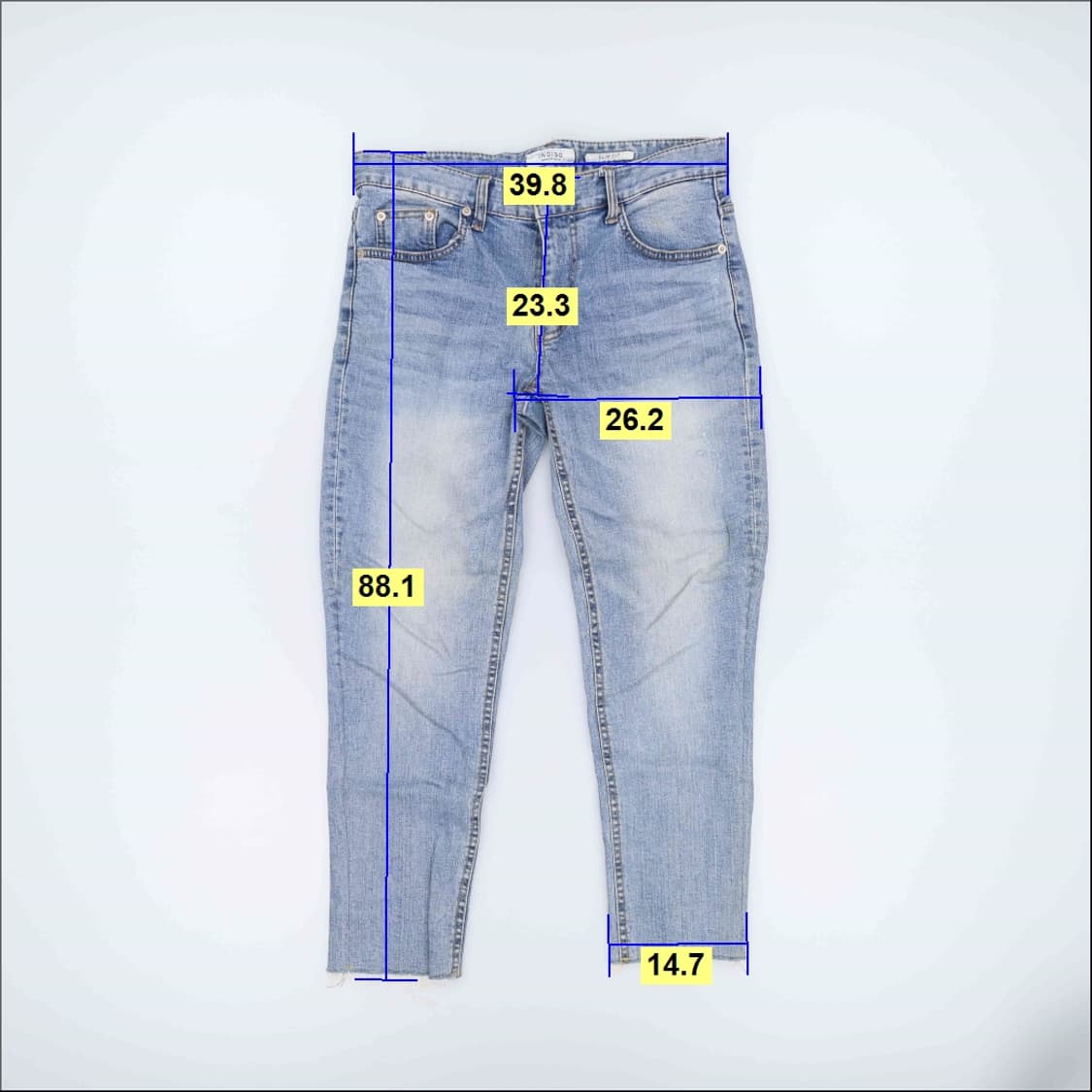 M 인디고 여성 컷팅 데님팬츠 0424H1 상품이미지6