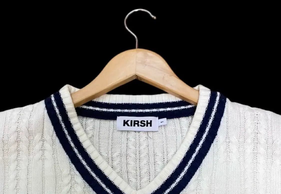 키르시 미들 체리 케이블 브이넥 니트 free 상품이미지5