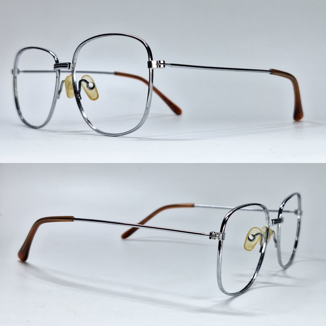 80s 일본 빈티지 스퀘어 안경테 136mm 클래식 레트로 복고 수입 상품이미지8