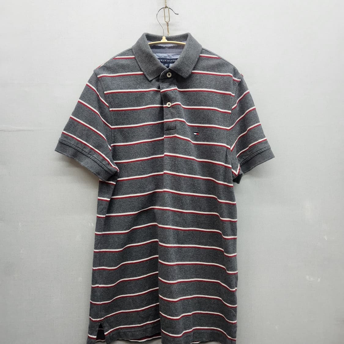 타미힐피거 로고 스트라이프 반팔카라 XS(M) 상품이미지1