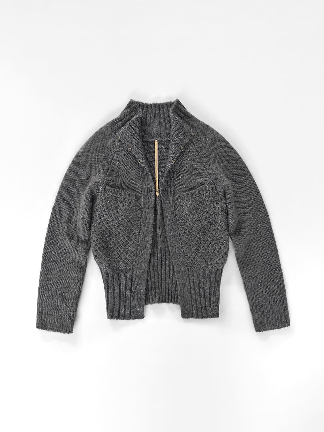 2007 AD HISUI 텍스처 니트 가디건 상품이미지1