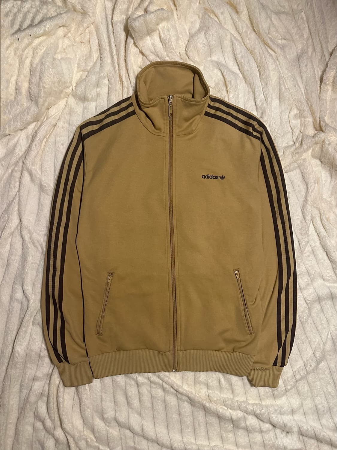 00s 아디다스 베켄바우어 브라운 배색 트랙탑 져지 M 상품이미지1