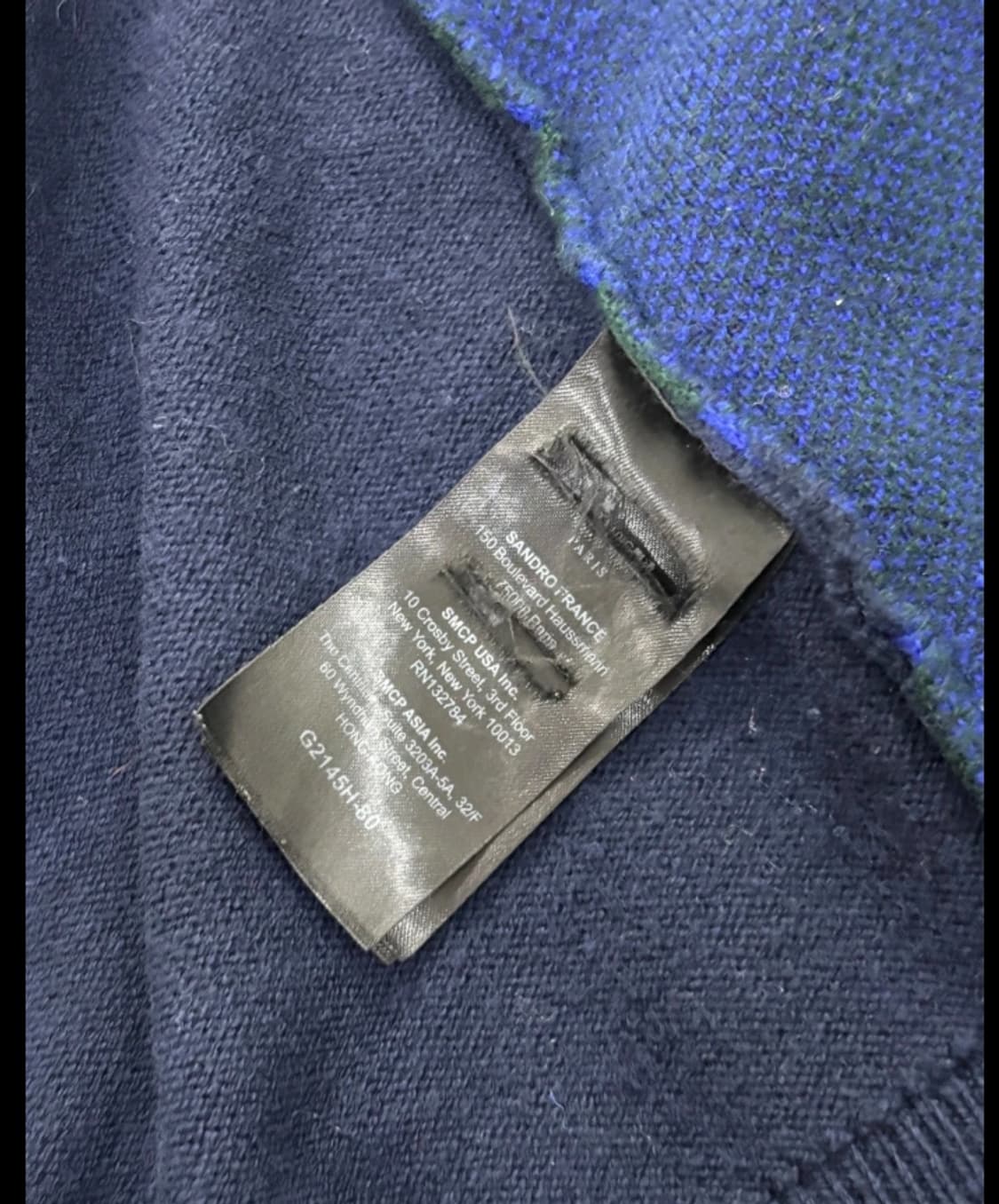 산드로 Sandro 아가일 가디건 ~FREE 상품이미지9