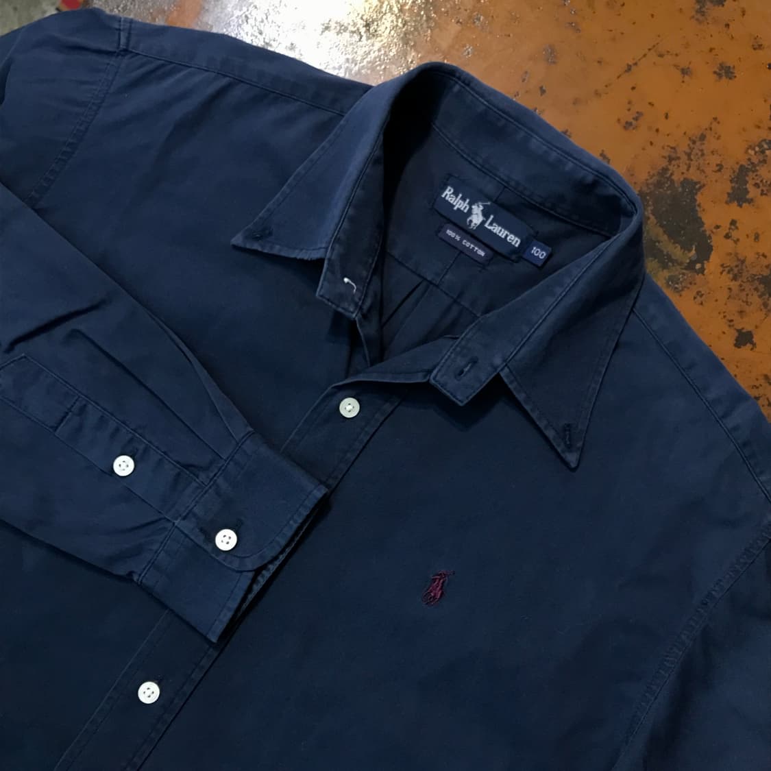 폴로랄프로렌 에이징 네이비 긴팔 셔츠 남성 105  상품이미지3