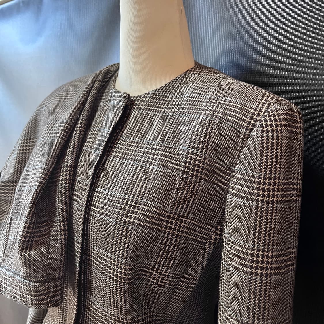 올드 아르마니 꼴레지오니 셋업 자켓-트라우저 체크 패턴 Made in I 상품이미지2