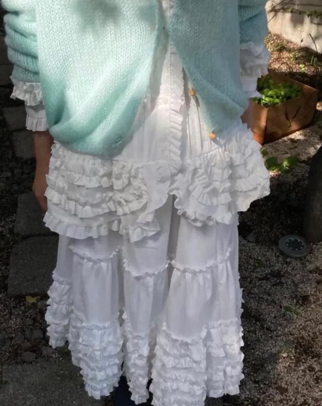 어나더랭귀지 호호 프릴 스커트 상품이미지2