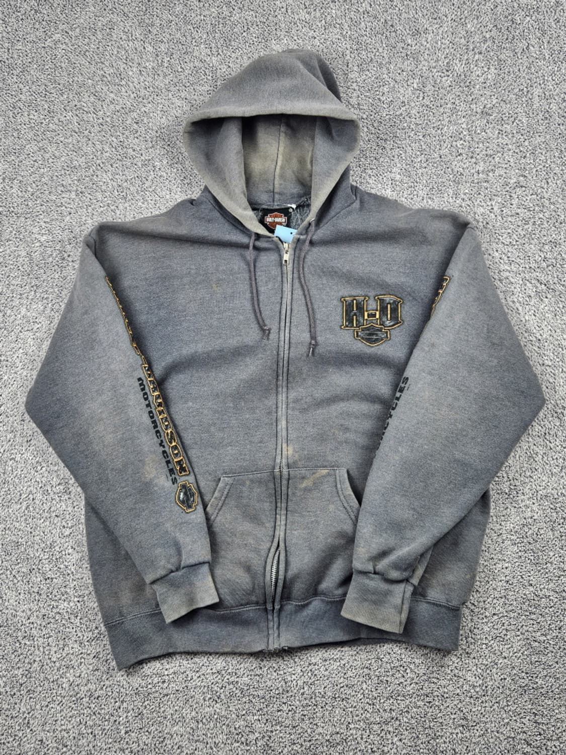 할리 데이비슨 포트 샬롯 프린팅 로고 후드집업 ( M ) / 10129 상품이미지3