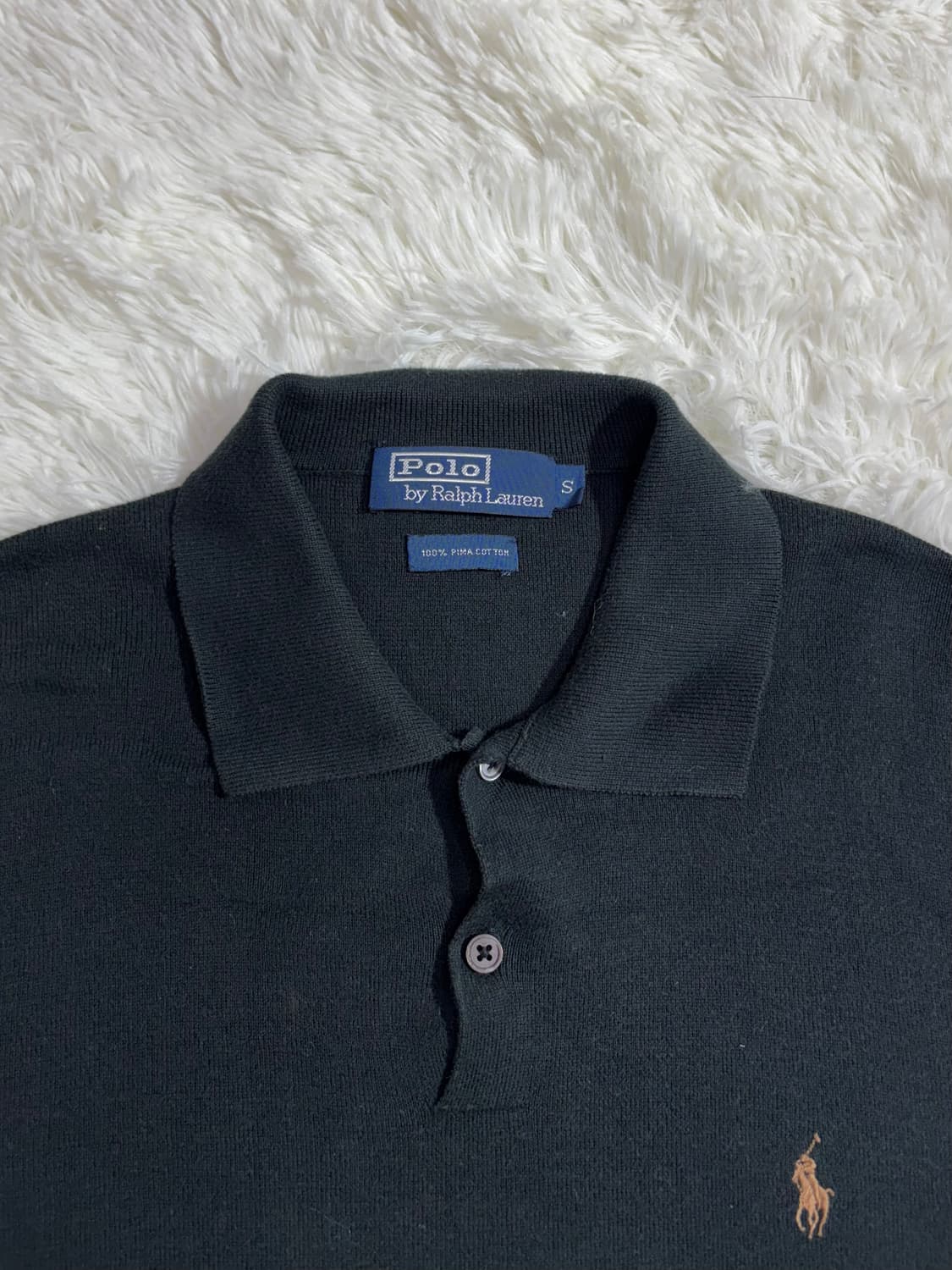 폴로 랄프로렌 다크그린 포니 카라넥 니트  상품이미지6