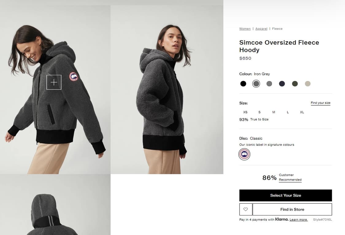 여) 캐나다구스 신형 후리스 상품이미지1